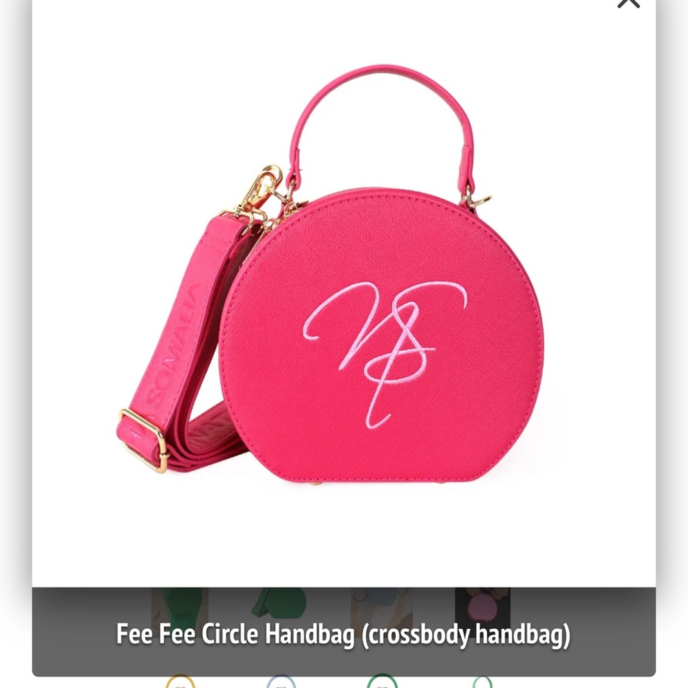 Pink Circle Crossbody Circle Handbag